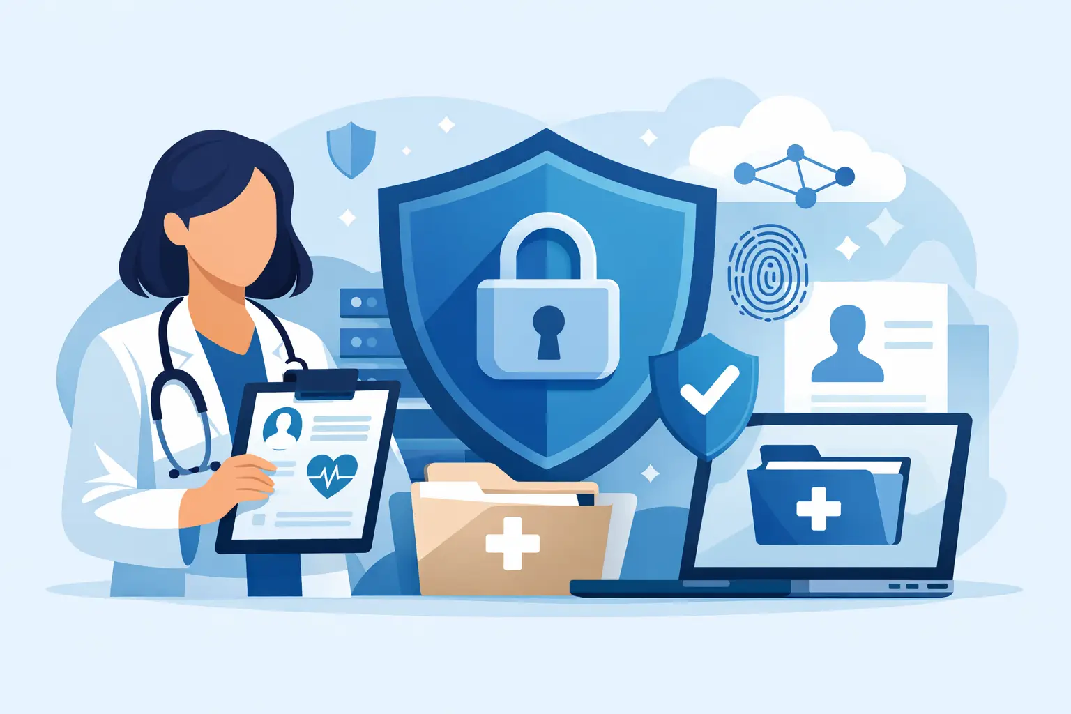 Cómo proteger datos personales de pacientes