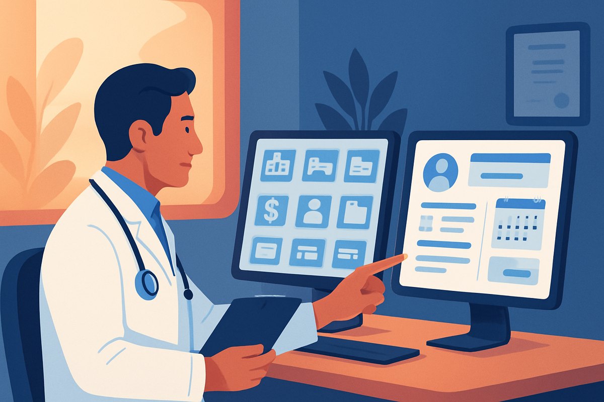 Médico privado compara un sistema hospitalario complejo con un EMR enfocado en el consultorio pequeño