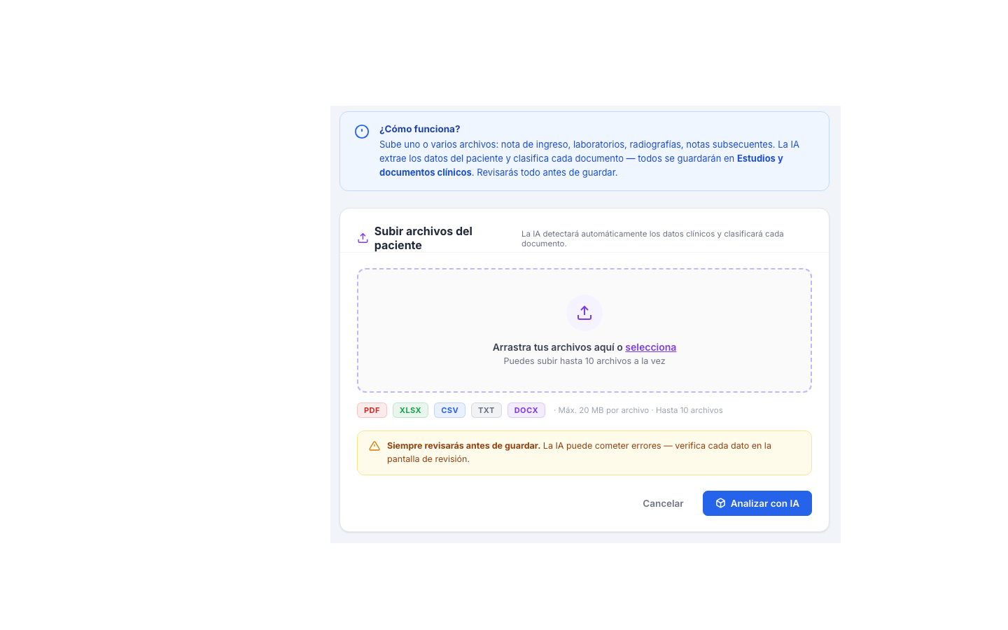 Estudios resumidos con IA — MyDoctorDiary
