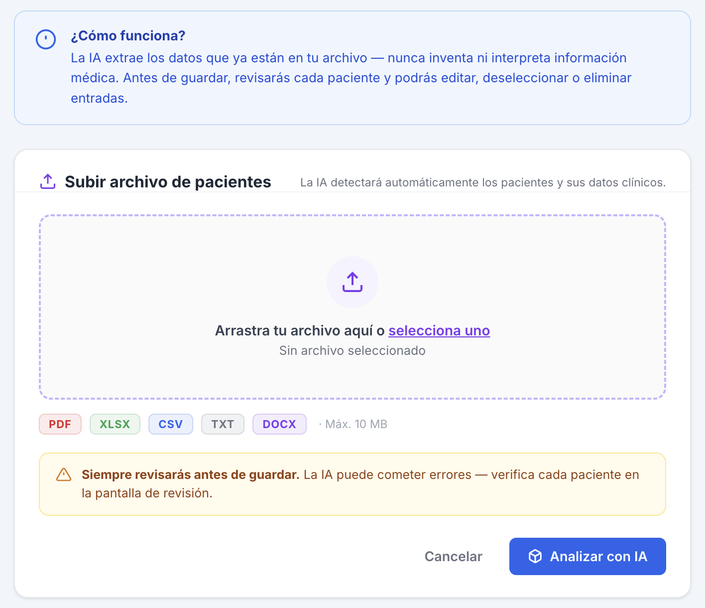 IA trabajando en consulta — MyDoctorDiary